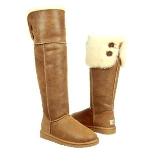 UGG - Over the Knee Bailey Button Boot - Size 8